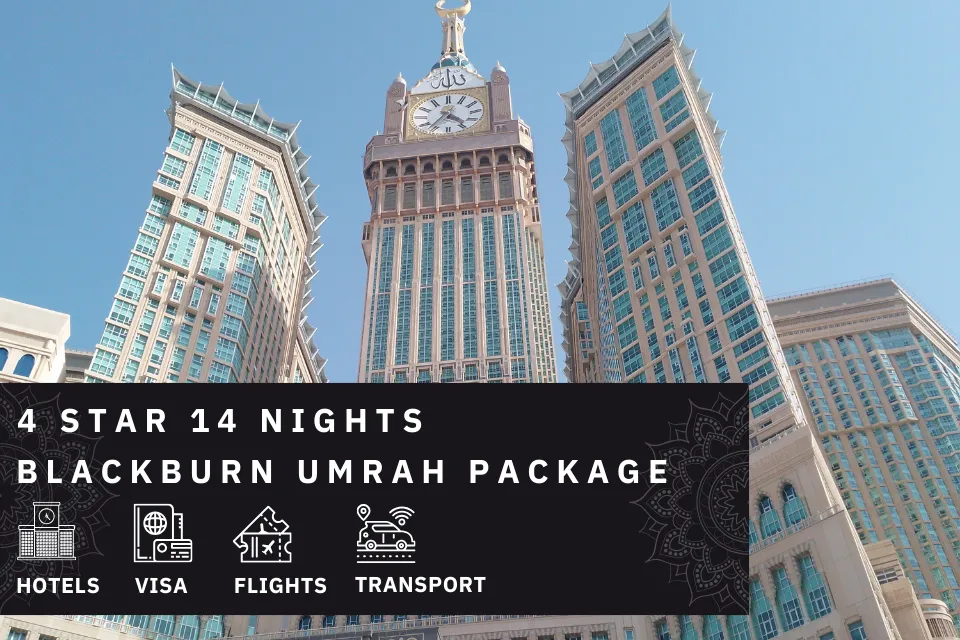 14 Nights 4 Star Blackburn Umrah Package